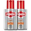 Alpecin Tuning Caffeine Shampoo 2 x 200 ml | Trattamento che preserva il colore scuro dei capelli e ne favorisce la naturale crescita, per Uomo