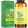 HOPEMATE Tea Tree Oil 60ML, Olio Essenziale di Albero del Tè Puro Naturale 100%, per Alleviare i Brufoli, Acne, Corpo Trattamento, Olio Essenziale Multiuso per Aromaterapia Diffusore, Massaggio