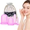 DazSpirit Coppetta per Massaggio Anticellulite, 4pcs Anti Cellulite Cup Coppettazione Coppette per massaggio Silicone Coppettazione per kit di cellulite Antietà Alleviare il Dolori Articolari (Verde)