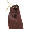 WIG ME UP - Clip in Set completo 8 pezzi Extension Intera Testa Castano Marrone castagna Mogano scuro(33) Lunghezza 40 cm EX03-GGO-33