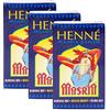 Hennedrog Henna Masria rosso fuoco, confezione da 3 x 90 g