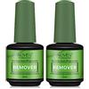 PEPHUCA Gel Remover Solvente Per Smalto Semipermanente, Togli In 5 Minuti, Rimozione Per Shellac Enza Bisogno Di Ammollo O Avvolgimento, Non Irritante,2 Pezzi