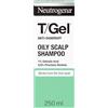 Neutrogena T/Gel - Shampoo antiforfora per il cuoio capelluto grasso, combatte la forfora già dal primo utilizzo, 250ml