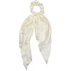 styleBREAKER cravatta per capelli da donna unicolore con fiocco in stile retrò, elastico, scrunchie, treccia, fascia per capelli 04027040, colore:Crema