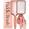 Lily England Spazzola Professionale Lily England per Tutti i Tipi di Capelli - Spazzola Piatta per Asciugatura, Districare e Lisciare - Manico in Gel Antiscivolo, Oro Rosa-Bianco