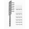 CombPal - Set di pettini da barbiere per tagliare i capelli (grigio)