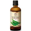 AROMATIKA trust the power of nature Olio di Aloe Vera 100ml - Aloe Barbadensis - Brasile - Naturale e Puro al 100% - Cura per Viso - Corpo e Capelli - Mani - uso Puro - Massaggi - Bottiglia di Vetro - Aloe Vera Oil