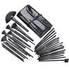 Cadrim Pennelli Make Up,Cadrim Set di pennelli professionali per trucco trucchi,pennelli trucco con borsa (32 Nero)