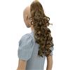CAISHA by PRETTYSHOP 50cm Posticcio Treccia Portare I Codini Extensions Per I Capelli Voluminoso Ondulato Marrone Chiaro H13