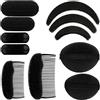 WILLBOND 11 Pezzi Basi Per Capelli Volume da Donna Inserto per Capelli Styling Strumrnto Clip di Pettini per Capelli Nero Spugna per Capelli Accessori per Donne Acconciature Fai Da Te