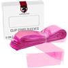 WARRIOR Copri Grip Cord Manicotti della Copertura del cavo del Macchina del Tatuaggio 5x116cm Conf. da 125pcs Colori Rosso Blu Nero (PINK)