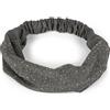 styleBREAKER Fascia donna in viscosa con strass ed elastico,Grigio scuro a | Fascia sportiva leggera, circonferenza 50-60 cm, larghezza 5-17 cm, taglia unica, non stringe.