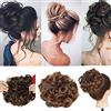 SEGO Chignon Capelli Finti Ricci Clip Extension Updo Pettini Hair Magic Elastico Bun & Coda di Cavallo Accessori da Donna 90g - Castano Cioccolato ombre Castano Ramato Chiaro