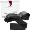 WARRIOR Copri Grip Cord Manicotti della Copertura del cavo del Macchina del Tatuaggio 5x116cm Conf. da 125pcs Colori Rosso Blu Nero (BLACK)