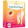 PLANTIFIQUE Maschera Piedi Esfoliante | Trattamento Calli e Duroni | Cura e Scrub Piedi | Peeling Piedi Forte | Pulizia Talloni Screpolati | Foot Peel Mask Calzini Pedicure Peel Off | Pesca 2 Paia