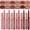 Beauty Glazed 12 pezzi rossetto liquido opaco vellutato + matita per labbra 6 pezzi kit lucidalabbra lunga durata impermeabile (12 pezzi)