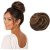 CAISHA Chignon 100% Capelli Umani Updos Parrucchino Per Capelli Hepburn Cravatta Miscela Marrone H311h