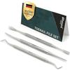 Blizzard Kit Pedicure Professionale 3 Pezzi — Ferri da Podologo per Unghie Incarnite — Set Podologia con Lima, Pulitore e Sollevatore — Acciaio Inox — Per Anziani e Uomo