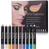 Nuonove Eyeshadow Pencil, Stick Eyeshadow, Ombretto Penna, Set Ombretti Glitter, Palette Ombretti, Professionale Tavolozza Ombretti, Professional Colori Glitter Make Up Palette, 10 Colori