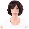 MapofBeauty 11.8 Pollic Corto Ricci Donna Ricci Parrucche (Scuro Marrone)