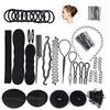 FEPITO Hair Styling Design Accessories Set Strumento di modellazione dei capelli Kit Spiral Hair Bun Maker Strumento Braid per le ragazze Le donne Fashion Hair Design fai da te