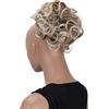 CAISHA Chignon Pezzo Di Capelli Treccia Chignon Chignon Hepburn Cravatta Per Capelli Updos Mix Biondo HK112