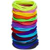EBOOT 100 Pezzi Fasce Elastici per Capelli Legami Coda di Cavallo Capelli Bande Massa (Multicolore)