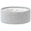styleBREAKER Fascia donna in maglia fine con strass,Grigio chiaro | Fascia elastica con fodera in pile termico, circonferenza fino a 59 cm. Materiale caldo, lavaggio a mano.