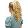 CAISHA 30cm Posticcio Per Capelli Helena Con Pinza Capelli Voluminoso Parrucche Donna Ondulato Biondo Mix H83