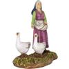 Ferrari & Arrighetti Pastorella con Oche per Presepe da 10 cm