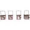 Giocoplast Natale Porta Tealight Legno cm 8,prezzo cad Uno,indicare il Modello