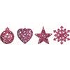 Giocoplast Natale Addobbi Glitter Magenta 10-12 cm Prezzo Caduno Indicare il Modello