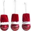 Giocoplast Natale Mini Sfera Vetro Rossa d 40 mm Scritta e Cap. Ass. Prezzo Cad. uno Indicare Mod.