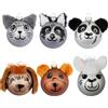 Inge's Christmas Pallina Fluffy Animali 8 cm 6 Prezzo Caduno Indicare il Modello