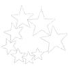 Kaemingk Stelle Microled Bianco 79x69x5 cm