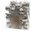 Kaemingk Box mix Palline Argento con Puntale Diam.8cm 33 Pezzi