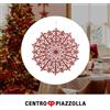 Mercury Sottopiatto Natalizio Glitter Rosso 39 cm