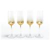 Mercury Set 4 Calici Aurum Vetro ml 195 Flute