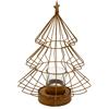 Vacchetti Albero Natalizio in Metallo Ruggine h 22 cm