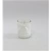 Vacchetti Portacandele Vetro con Pizzo e Decoro Cuore Legno cm 6,2 h 7,5