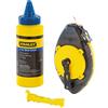 STANLEY 0-47-465 Tiralíneas Kit Powerwinder 30m + polvo + nivel de cordel