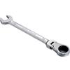KATUR Chiave combinata a cricchetto 22 mm, chiave a cricchetto con testa flessibile, design industriale a doppio uso, utensile metrico professionale in acciaio al cromo vanadio