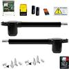 Dieffematic KIT COMPLETO CANCELLO BATTENTE 2 ANTE APRICANCELLO GENIUS APRIMATIC MOTORE 220V