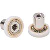 Ricambi & Box Doccia Cuscinetti Box Doccia Rotelle a Sfera di Ricambio in Acciaio per Ante Doccia a Scorrimento Kit 2 Pezzi EC-3302