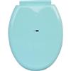 BM 4098 Tavoletta Copriwater Sedile WC Universale Standard Coperchio Toilet  Seat Bagno in Plastica, Colore Grigio Cerniere Incluse