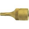 Hazet 8502-T8 Inserto Chiave a Bussola per Giravite Torx, Oro, Attacco Quadro, Cavo, 6.3 mm 1/4 di Pollice