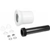 CORNAT CKAG80 - Set di collegamento WC per Wall-h.WC DN80, colore: nero, DN 90