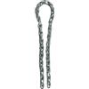 Master Lock 8011EURD Catena in Acciaio Cementato Rivestimento Vinile, Trasparente, 1 m