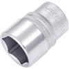 Hazet 900-22 Inserto Chiave a Bussola Esagonale, Argento, Attacco Quadro, Cavo, 12.5 mm 1/2 di Pollice