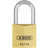 Abus 02505 - Lucchetto in ottone ad arco lungo, 24 mm, con chiave unica 402